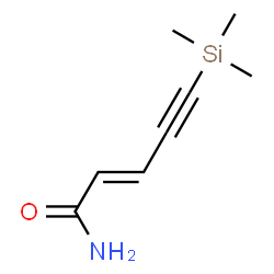 ChemSpider 2D Image | (2E)-5-(Trimethylsilyl)-2-penten-4-ynamide | C8H13NOSi