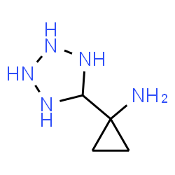 ChemSpider 2D Image | 1-(5-Tetrazolidinyl)cyclopropanamine | C4H11N5