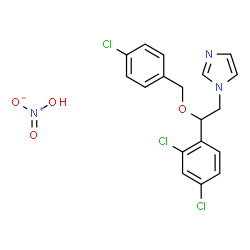 ChemSpider 2D Image | Nitric acid | C18H16Cl3N3O4