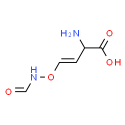 ChemSpider 2D Image | (3E)-2-Amino-4-(formamidooxy)-3-butenoic acid | C5H8N2O4