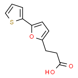 ChemSpider 2D Image | 3-[5-(2-Thienyl)-2-furyl]propanoic acid | C11H10O3S