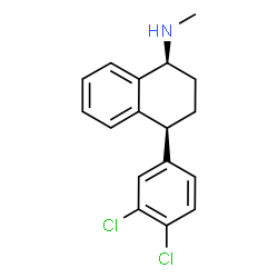 ChemSpider 2D Image | Sertraline | C17H17Cl2N