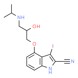 ChemSpider 2D Image | Iodocyanopindolol | C15H18IN3O2