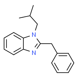 ChemSpider 2D Image | 2-Benzyl-1-isobutyl-1H-benzimidazole | C18H20N2