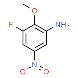 ChemSpider 2D Image | 3-Fluoro-2-methoxy-5-nitroaniline | C7H7FN2O3