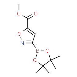 ChemSpider 2D Image | Methyl 3-(4,4,5,5-tetramethyl-1,3,2-dioxaborolan-2-yl)-1,2-oxazole-5-carboxylate | C11H16BNO5