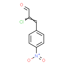 ChemSpider 2D Image | (2E)-2-Chloro-3-(4-nitrophenyl)acrylaldehyde | C9H6ClNO3