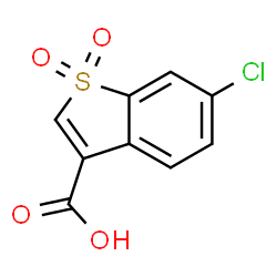ChemSpider 2D Image | 6-Chloro-1-benzothiophene-3-carboxylic acid 1,1-dioxide | C9H5ClO4S