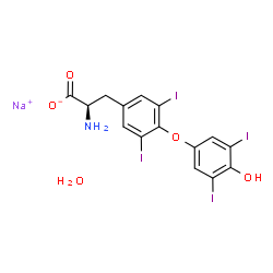 ChemSpider 2D Image | dextrothyroxine sodium | C15H12I4NNaO5