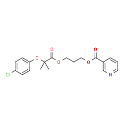 ChemSpider 2D Image | ronifibrate | C19H20ClNO5