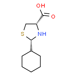ChemSpider 2D Image | (2S,4S)-2-Cyclohexyl-1,3-thiazolidine-4-carboxylic acid | C10H17NO2S