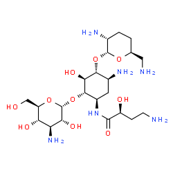 ChemSpider 2D Image | Arbekacin | C22H44N6O10
