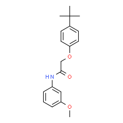 ChemSpider 2D Image | 2-(4-tert-butylphenoxy)-N-(3-methoxyphenyl)acetamide | C19H23NO3