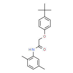 ChemSpider 2D Image | 2-(4-tert-butylphenoxy)-N-(2,5-dimethylphenyl)acetamide | C20H25NO2