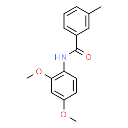 ChemSpider 2D Image | N-(2,4-Dimethoxyphenyl)-3-methylbenzamide | C16H17NO3