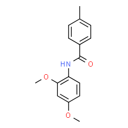 ChemSpider 2D Image | N-(2,4-Dimethoxyphenyl)-4-methylbenzamide | C16H17NO3