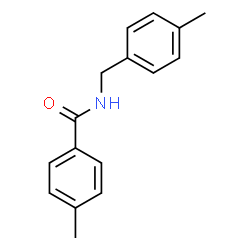 ChemSpider 2D Image | 4-Methyl-N-(4-methylbenzyl)benzamide | C16H17NO