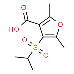 ChemSpider 2D Image | 4-(Isopropylsulfonyl)-2,5-dimethyl-3-furoic acid | C10H14O5S