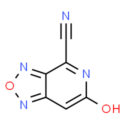 ChemSpider 2D Image | 6-Hydroxy[1,2,5]oxadiazolo[3,4-c]pyridine-4-carbonitrile | C6H2N4O2