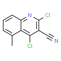 ChemSpider 2D Image | 2,4-Dichloro-5-methyl-3-quinolinecarbonitrile | C11H6Cl2N2