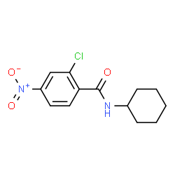 ChemSpider 2D Image | 2-Chloro-N-cyclohexyl-4-nitrobenzamide | C13H15ClN2O3