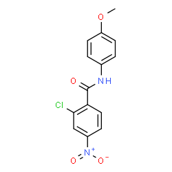 ChemSpider 2D Image | 2-Chloro-N-(4-methoxyphenyl)-4-nitrobenzamide | C14H11ClN2O4