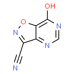 ChemSpider 2D Image | 7-Hydroxy[1,2]oxazolo[4,5-d]pyrimidine-3-carbonitrile | C6H2N4O2