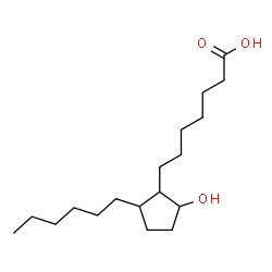 ChemSpider 2D Image | 2-Hexyl-5-hydroxycyclopentaneheptanoic Acid | C18H34O3