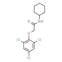 ChemSpider 2D Image | N-Cyclohexyl-2-(2,4,6-trichlorophenoxy)acetamide | C14H16Cl3NO2
