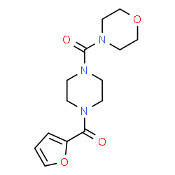 ChemSpider 2D Image | [4-(2-Furoyl)-1-piperazinyl](4-morpholinyl)methanone | C14H19N3O4