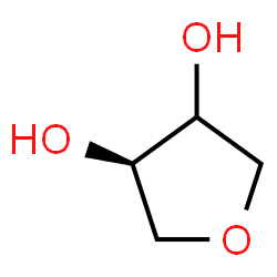 ChemSpider 2D Image | (3R)-Tetrahydro-3,4-furandiol | C4H8O3