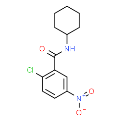 ChemSpider 2D Image | 2-Chloro-N-cyclohexyl-5-nitrobenzamide | C13H15ClN2O3