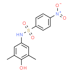 ChemSpider 2D Image | N-(4-Hydroxy-3,5-dimethylphenyl)-4-nitrobenzenesulfonamide | C14H14N2O5S