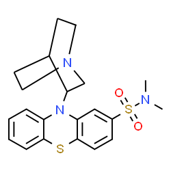 ChemSpider 2D Image | quisultazine | C21H25N3O2S2