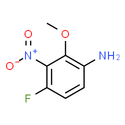 ChemSpider 2D Image | 4-Fluoro-2-methoxy-3-nitroaniline | C7H7FN2O3