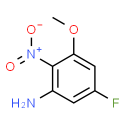 ChemSpider 2D Image | 5-Fluoro-3-methoxy-2-nitroaniline | C7H7FN2O3