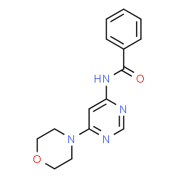 ChemSpider 2D Image | N-[6-(4-Morpholinyl)-4-pyrimidinyl]benzamide | C15H16N4O2