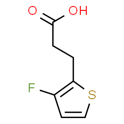 ChemSpider 2D Image | 3-(3-Fluoro-2-thienyl)propanoic acid | C7H7FO2S