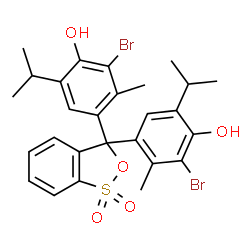 ChemSpider 2D Image | Bromothymol blue | C27H28Br2O5S