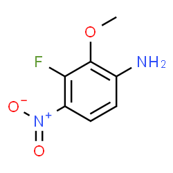 ChemSpider 2D Image | 3-Fluoro-2-methoxy-4-nitroaniline | C7H7FN2O3