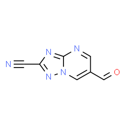 ChemSpider 2D Image | 6-Formyl[1,2,4]triazolo[1,5-a]pyrimidine-2-carbonitrile | C7H3N5O