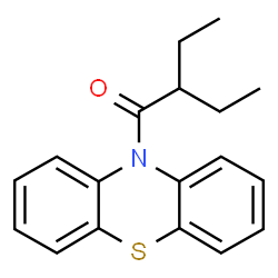 ChemSpider 2D Image | 2-Ethyl-1-phenothiazin-10-yl-butan-1-one | C18H19NOS