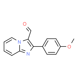 ChemSpider 2D Image | 2-(4-Methoxyphenyl)imidazo[1,2-a]pyridine-3-carbaldehyde | C15H12N2O2