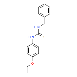 ChemSpider 2D Image | 1-Benzyl-3-(4-ethoxyphenyl)thiourea | C16H18N2OS