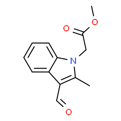 ChemSpider 2D Image | methyl 2-(3-formyl-2-methylindol-1-yl)acetate | C13H13NO3