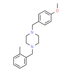 ChemSpider 2D Image | 1-(4-Methoxybenzyl)-4-(2-methylbenzyl)piperazine | C20H26N2O