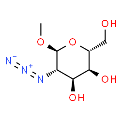 ChemSpider 2D Image | Methyl 2-azido-2-deoxy-alpha-D-altropyranoside | C7H13N3O5