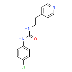 ChemSpider 2D Image | 1-(4-Chlorophenyl)-3-[2-(4-pyridinyl)ethyl]urea | C14H14ClN3O