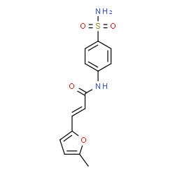 ChemSpider 2D Image | (2E)-3-(5-Methyl-2-furyl)-N-(4-sulfamoylphenyl)acrylamide | C14H14N2O4S