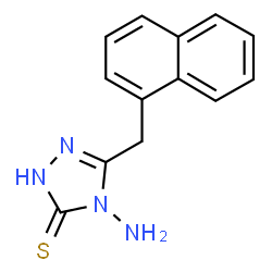 ChemSpider 2D Image | 4-Amino-5-naphthalen-1-ylmethyl-4H-[1,2,4]triazole-3-thiol | C13H12N4S